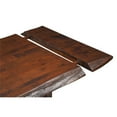 thumbnail image 5 of Taran Designs Werrick 84" Live Edge Solid Wood Dining Table in Dark Brown, 5 of 9