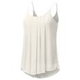 thumbnail image 2 of Doublju Women's Sleeveless Chiffon Tank Top Pleated Flowy Tunic Tank, 2 of 4