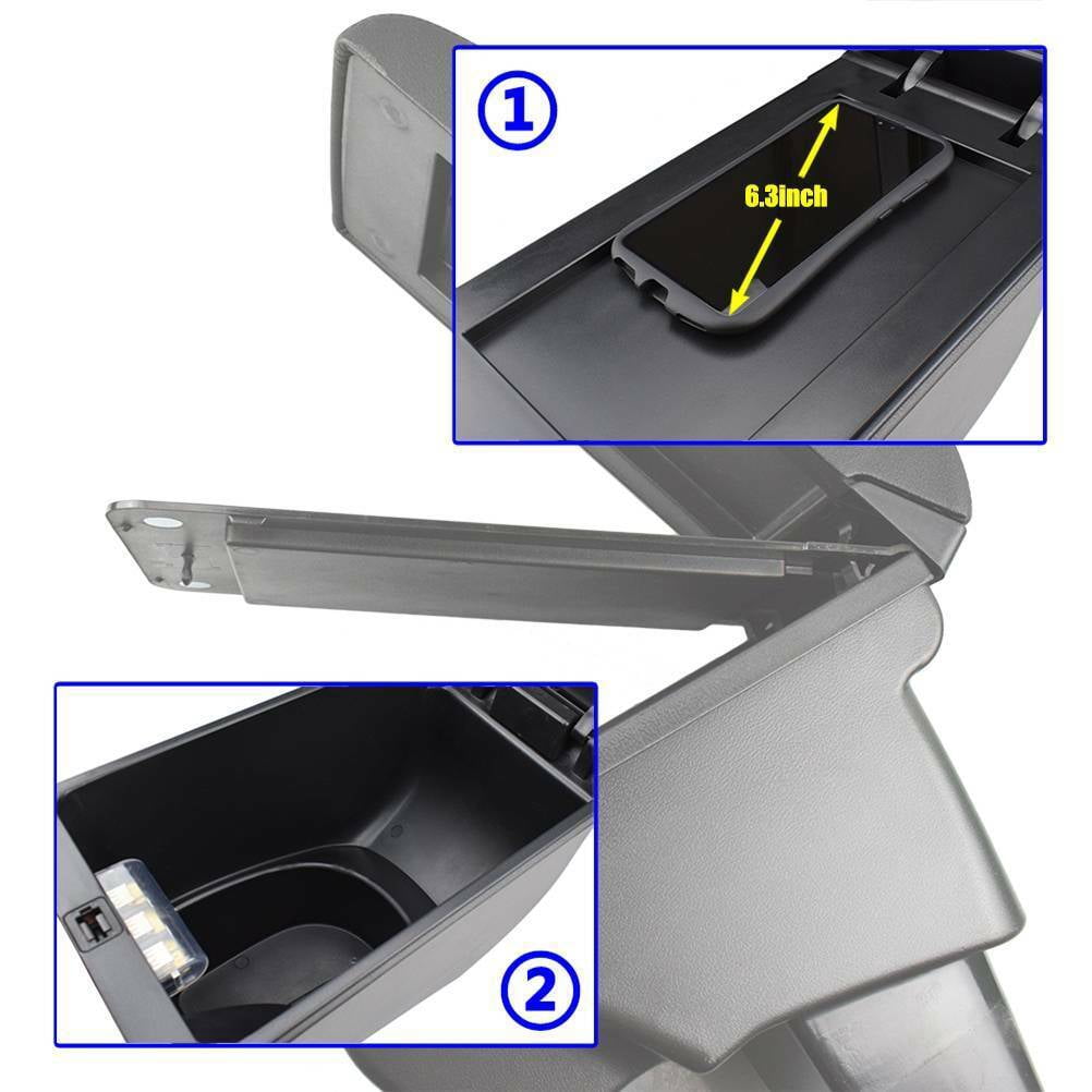 Arm Rest for Kia Soul 2010-2013 Center USB Storage Console Box USB Interior