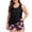 BLACK STRIPED+BLACK+ARMY GREEN, variant on OCEAN BLUES Women's Plus Size Swimwear 3 Piece Swimsuit Set Tankini Top Bathing Suit for Woman Swim Tank Top with Bra Boy Shorts Size XL