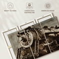 thumbnail image 6 of Elephant Stock Engine Locomotive Wall Art - Horizontal Multi Panel Canvas - Mancave Wall Decor - Transportation Multi Panel - Brown And Beige Decor By Dylan Matthews - 45" x 28", 6 of 8