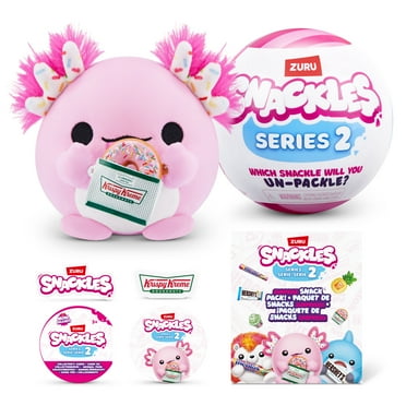 Snackles Series 2 4 inch Mystery Capsule (Assorted Characters), Stuffed Animal Plush Toy by ZURU