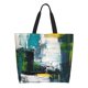 thumbnail image 1 of Balery Abstract Brushstrokes Green Blue Bolsa Tote Estilo Estético con Cremalleras, Bolsa de Hombro, Bolsa de Compras Grande y Plegable, 1 of 8
