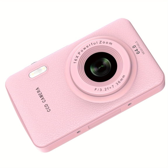 48MP 1080P 16X Zoom Digital Camera, Vintage Mini Portable Camera with Anti-Shake, Self Timer, Fill Light, Beauty Filter for Vlogging & Photography, Ideal Christmas Gift