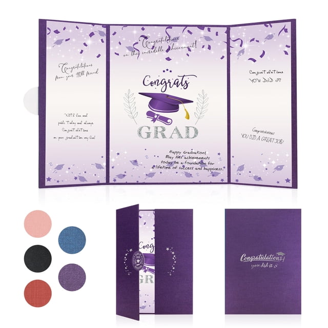Libro de visitas de graduación 2025 Purple Class of 2025