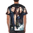 thumbnail image 3 of The Vampire Diaries T-Shirt for Men Novelty 3D Pritneted Casual Short Sleeve Tees Shirt Summer Street T Shirt Top, 3 of 7