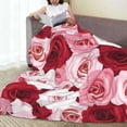 thumbnail image 6 of Sikiie Rose Ultra-Soft Micro flannel Blanket Luxury All Seasons Warm Blanket for Bedding Sofa and Travel (4 sizes)-40"x30", 6 of 7