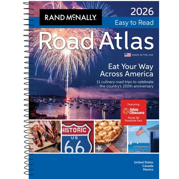 2026 Rand McNally Easy to Read Midsize Road Atlas, (Paperback)