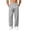 A Gray, variant on Men's Casual Pants Dqueduo Men's Solid Color Stretch Loose Casual Multi Pocket Elastic Waistband Wide Leg Pants Long Trousers Black XL