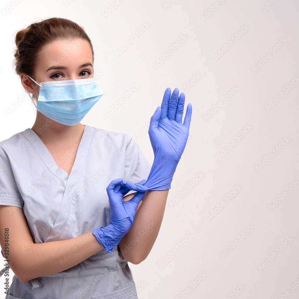 TRICARE Medical Nitrile Exam Gloves, Large, 1000/Case, Deep Blue, Latex-free, Powder-free, 4.3 Mil
