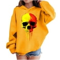 thumbnail image 2 of bbymog Girls Fashion Funny Skull Hoodies Boys Halloween Long Sleeve Hoodie Sweatshirt Casual Kids Clothing Yellow B 9 Years, 2 of 10