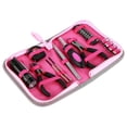 thumbnail image 1 of 23Pcs Household Repair Tool Kit Multifunctional Pink Home Hand Tool Set with Storage Bag Portable Women Repair Tool Combination Set with for DIY Home Repair-pink-, 1 of 6