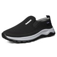 thumbnail image 2 of Men's Slip‑On Low Top Casual Walking Shoes, Fabric Upper Footwear with Curved Multi‑Tone Rugged Outsole for Daily Strolls and Light Travel Activities, 2 of 9
