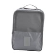 thumbnail image 1 of Bolsa organizadora de zapatos de doble capa para viajes al aire libre para mujeres y hombres. Gris, 1 of 8