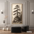thumbnail image 3 of Large Framed Canvas Print Pine Tree Wall Art Rustic Farmhouse Decorative for Living room Bedroom - 60"x30" Natural Frame, 3 of 7