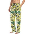 thumbnail image 5 of FREEAMG Pineapple Slices Pajama Pants for Men, Men's Separate Bottoms, Pure Cotton Comfortable Lounge Pants for Men（307）, 5 of 7