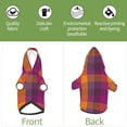 thumbnail image 5 of Daiia Purple Yellow Buffalo Plaid Pets Wear Hoodies ,Pet Dog Clothes,Puppy Hoodies,Dog Hoodies Costumes Pet Sweaters-Size Name, 5 of 8