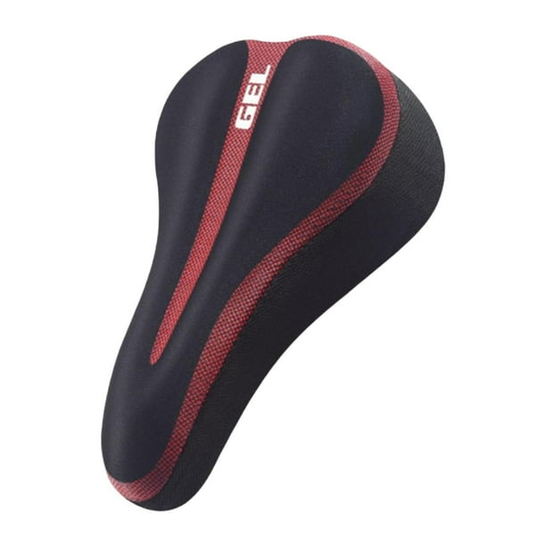 Funda de asiento de bicicleta, funda acolchada para asiento de bicicleta, cómoda funda de repuesto para bicicleta de montaña Rojo