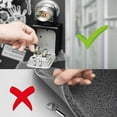 thumbnail image 4 of Key Box with Shackle, Portable Key Padlock (No Installation Required) Small Combination Lock Box, Waterproof for Sharing and Securing Keys (Black), 4 of 4