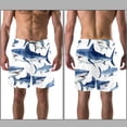 thumbnail image 3 of luoweisi Men's Beach Shorts Quick Dry Swim Trunks with Mesh Lining Shark 2XL, 3 of 5