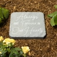 thumbnail image 2 of Pavilion Gift Company 25323 Always & Forever-7.75" x 7.75" Garden Stone, Light Gray, White, 2 of 5