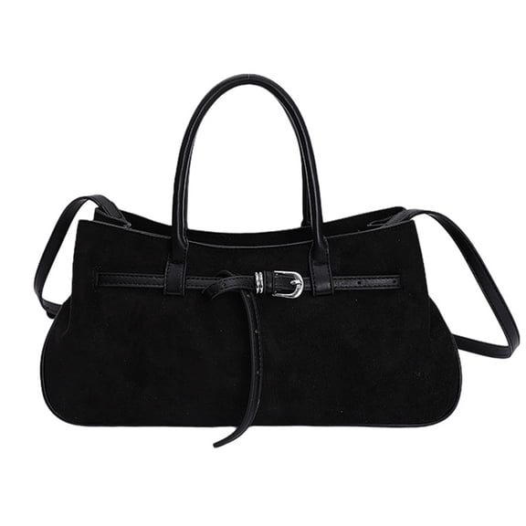 Fashion Suedes Bag With Adjustable Strap And Top Handle Large Storage Space Stylish Casual Evening Purse For Daily Use