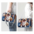 thumbnail image 3 of Corgi Outdoor Canvas Picnic Blanket Lightweight Foldable Waterproof Beach Mat with Carrying Strap and Pocket - Camping, Hiking, and Picnics!, 3 of 6