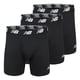 thumbnail image 1 of Calzoncillos bóxer New Balance 6 para hombre, paquete de 3, negros, XL, 1 of 3