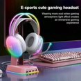 thumbnail image 2 of Wearable Gaming Headset with Microphone Full Light RGB Wired Gaming Headset for Computer with RGB Lights, Headphones with Surround Sound and Wired 3.5, 2 of 4