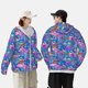 thumbnail image 4 of Balery Colorful Mushrooms Sudadera ligera de manga larga con capucha y protección solar UPF 50+ para hombre y mujer, ideal para pesca y running-3X-Large, 4 of 7