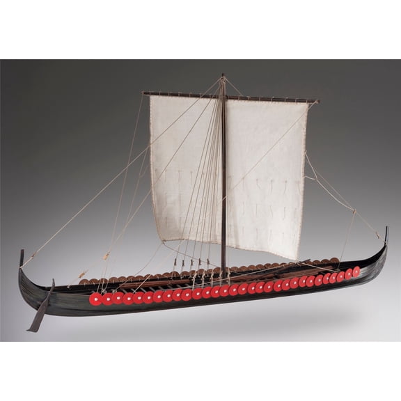 Dusek D005 Viking Longship - Plank-On-Frame Wood Ship Model Kit - 1:35 Scale - 850 mm (34") Long