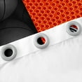 thumbnail image 5 of Erosebridal Basketball Curtains & Drapes,Ball Games Sports Blackout Curtains Teens,Orange Black Basketball Window Curtains Patchwork Window Treatments 2 Panels 42"Wx84"L, 5 of 6