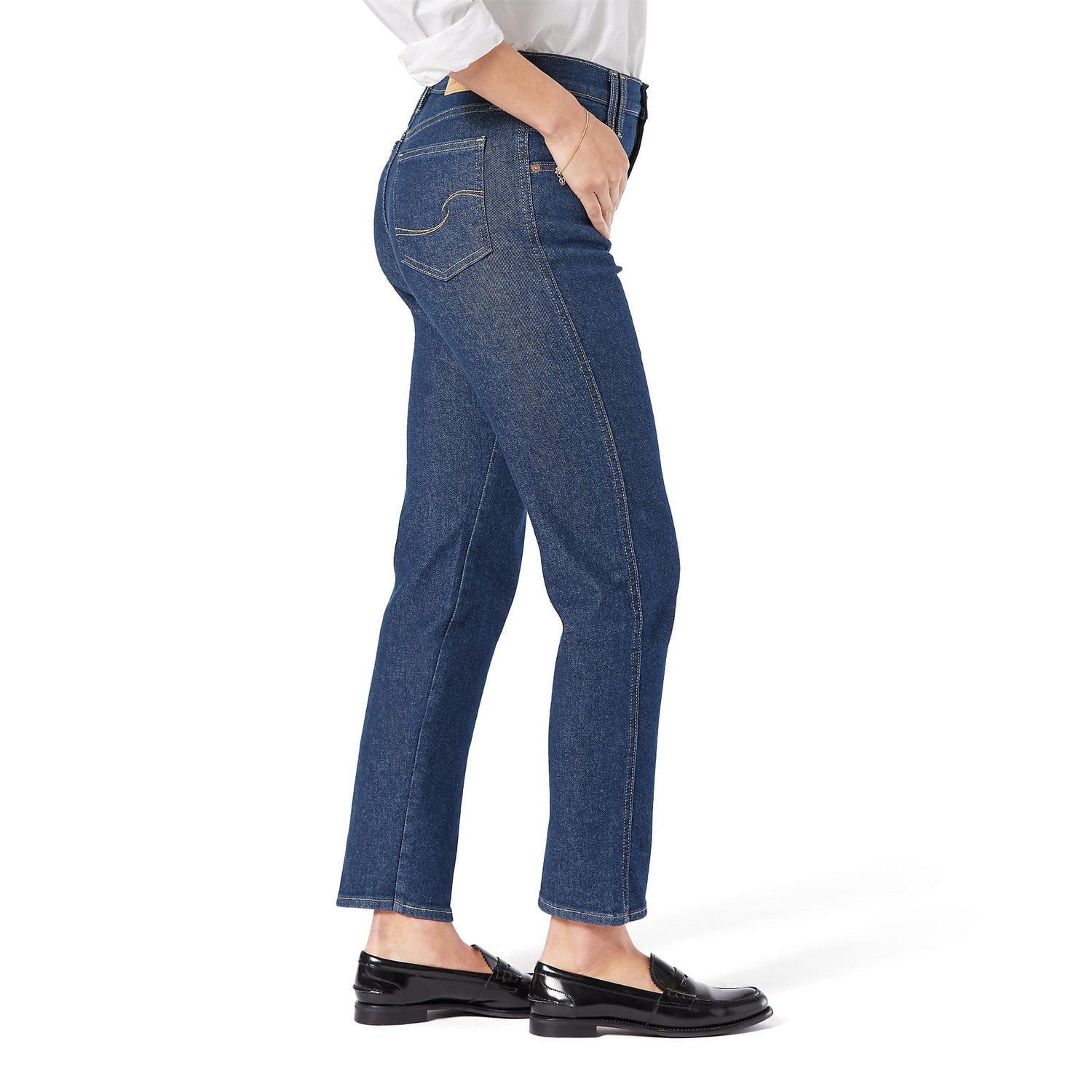 Levi Strauss Signature.MC Jean droit taille haute d'époque pour femme