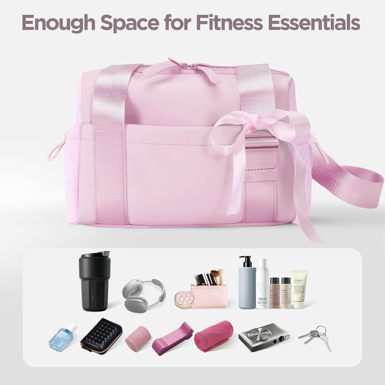 Bag for Women Girls Small Gym Tote Bag with Wet Compartment Waterproof Travel Duffle Bag Cute Workout Sport Bag