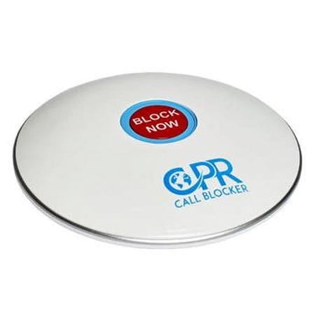 CPR Shield Call Blocker – Gloss White – Stop All Unwanted calls robo calls election calls and solicitor calls.
