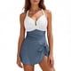 thumbnail image 2 of Vestido de Verano de las Mujeres Traje de Baño Abdomen Suavizado Vestido de Baño Ruched 2026, 2 of 9
