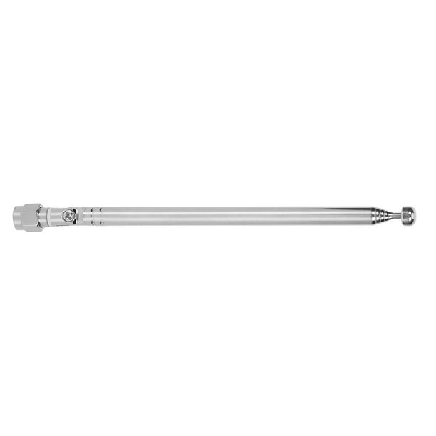 Antenas de Radioaficionados Antenas telescópicas masculinas, Antena telescópica, Plata Duradera para la Comunicación de Radio FM Radio TV Limesdr Antena