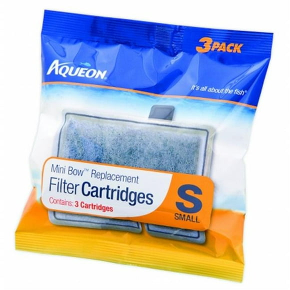 Aqueon Aqueon Mini Bow Filter Cartridge 2.5 & 5.0 Small-3 Pack 06076