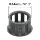 thumbnail image 2 of Uxcell 64Pcs 14mm Tapones de agujero redondos de nylon gris oscuro, 2 of 6