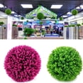 thumbnail image 6 of 24" Eucalyptus Grass Ball Home Décor Wedding Decor Purple Home Decor Fake Boxwood Balls DIY Eucalyptus Leaf Balls Plant Topiary Simulation Plant Balls Decorative Ceiling Ornaments, 6 of 8