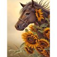thumbnail image 1 of Pintura de diamante 1 5D DIY FLhrweasw Girasol Caballo, 1 of 9