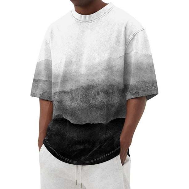 Men's T-shirt T-shirts Graphic Text Pool3D Printing Street Casual Short Sleeve Printed Clothing Basic S