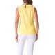 thumbnail image 3 of INSPIRAR CHIC Blusa sin mangas con cuello Peter Pan para mujer, top de jacquard floral, talla XL, amarillo, 3 of 6