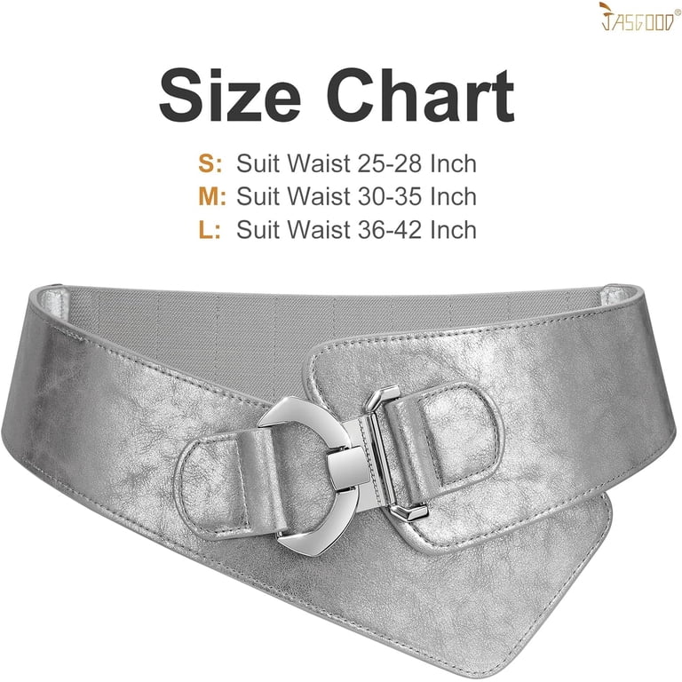 Wide Elastic Stretch Waist Belt Women display picture 3