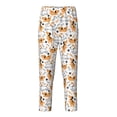 thumbnail image 2 of Vsdgher Cute Dog Print Kids Pajama Pants,Long Sleep Plaid Pants Soft Lounge Pj Bottoms Sleep Pants with Pockets-Large, 2 of 6