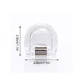 thumbnail image 3 of Clear Magnetic Clips Transparent Acrylic, U Shaped Small Strong Grip Clips for Photos Papers Crafts, Multi-Purpose Home Office Classroom Organization Clips, White, 3 of 6