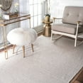 thumbnail image 2 of nuLOOM Hand Loomed Diamond Cotton Check Rug 4' x 6' Taupe Rectangle (HMCO6B-406), 2 of 5