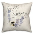 thumbnail image 2 of Creative Products Hello Spring Bee 18 x 18 Spun Poly Pillow, 2 of 3