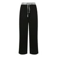 thumbnail image 4 of Idoravan Women's Size Pants Womens Loose Wide Leg Pants High Waist Straight Pants Casual Pants, 4 of 9