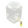 thumbnail image 2 of Automatic Bird Water Dispenser Cage Parrot Quail Transparent Large Capacity Copper for Small Birds Macaw, 2 of 9